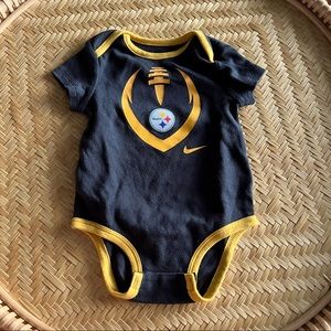 Steelers Baby Onesie Nike Football Pittsburgh